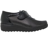 Zapato Cómodo Cuña Mujer Negro - Zany by Trebede