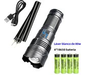 High Power Tactical Rechargeable LED Zoom Flashlight Long Range Very Powerful Lantern USB Charging Lamp Torch with Indicator