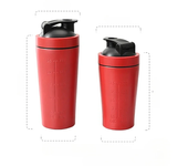 500ML/750ML Stainless Steel Protein Powder Shaker Bottle with Steel Ball and Scale Leak Proof Gym Fitness Sport Whey Shakes Cup