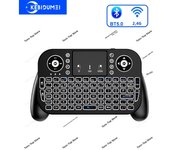 RGB Mini Keyboard Bluetooth 5.0 Keyboard 2.4G Wireless Keyboard Dual-mode Rechargeable Keyboard with Touchpad for Android TV Box
