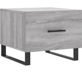 vidaXL Mesa de centro madera contrachapada 50x50x40 cm Blanco, Negro, Blanco brillante Mesita de Salón o Comedor o Auxiliar Mesa de Café Meuble Salón