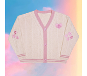 Evermore Cardigan Taylor Version Green Vine Embroidered Button Down Cable Knit Sweater Women Fall Winter Vintage Outfit