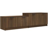 vidaXL Mueble para TV madera contrachapada 158,5x36x45cm, Mueble de Salon, Mueble TV, Mueble TV salon, Mesa de TV, Mueble tele