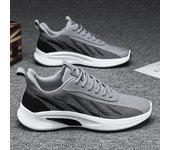 Nuevos zapatos casuales de otoño para hombre, zapatos deportivos tejidos voladores para hombre, zapatos para correr transpirables y cómodos para hombre