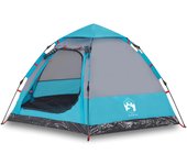 vidaXL Tienda campaña cabaña 4 personas apertura rápida Color Gris y naranja,  Azul,  Verde y mas