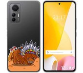 Funda Silicona Transparente para Xiaomi 12 Lite 5G diseño Bufalo Dibujos