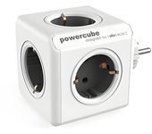 Allocacoc 1100GY/DEORPC PowerCube Original - Regleta de 5 tomas de corriente, Color Gris, 250 V, Oscuro