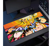 K-Knights Of The Anime Z-Zodiac Mousepad Computer Office Game Table Mats XXL Rubber Anti-slip Gaming Keyboard Long Desk Pads