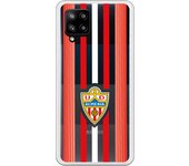 Funda original compatible con Samsung A42 5G - UD Almería rayas rojas y blancas clear