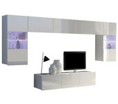 Conjunto de salón Providence B106 , Muebles ES, Aglomerado laminado, Con mesa de tv, 300 x 43cm