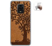 Tumundosmartphone Funda Gel Tpu para Xiaomi Redmi Note 9S / Note 9 Pro diseño Cuero 03 Dibujos