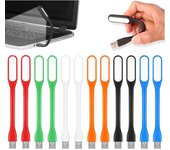 12 Piezas Mini Lamparas USB Portatil Flexible Lámparas LED de Lectura USB,Luz para Teclado USB,para Ordenador Portátil o Banco de Energía