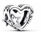 Charm Pandora Familia Corazón calado y Estrella