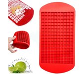 Mini bandeja para cubitos de hielo para congelador, 160 moldes pequeños para cubitos de hielo, fácil de desmoldar, ideal para enfriar whisky, cócteles, bebidas y café (blanco)