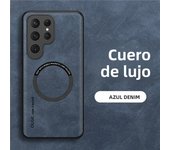 Magnetic Leather Phone Case For Samsung S24 Ultra S23 FE S22 S21 S20 5G Note 20 Ultra 10 Plus Wireless Charging Cover Etui