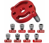 3-10mm Dowel Jig Kit - Self Centering Drill Guide Locator with 8 Steel Bushing -Woodworking Aluminum Alloy Hole Puncher