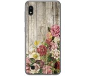 Tumundosmartphone Funda Gel Tpu para Samsung Galaxy A10 diseño Madera 08 Dibujos