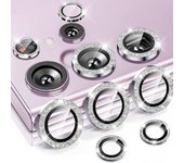 Glitter Camera Glass for Samsung Galaxy S24 Ultra , S23 Ultra , S22 Ultra , S24 Protective Lens Ring Screen Protector