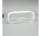 Kawaii Transparent Pencil Case Large Capacity Waterproof Pen Box for Girls Cosmetic Bag Stationery Office School Supplies