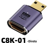 HDMI-Compatible Adapter 90 270 Degree Right Angle Male to Female Converter 8K HD Connector Mini / Micro HDMI-compatible Extender