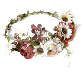 Corona floral Diadema Fiesta de Bodas