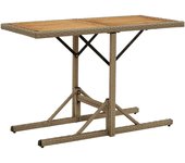 Mesa de Jardín Madera de Acacia y beige