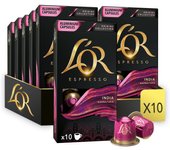Pack de 10 - L'Or Espresso Café India Intensidad 10  10 cajas x 10 cápsulas (100 cápsulas) compatible con Nespresso