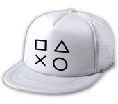 MERCHANDMANIA GORRA 5 PANELES REDECILLA TRASERA simbolos videojuegos consola mando famosos estilo rapero