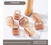 16/8/4Pcs Silicone Non-Slip Legs Pads Thick-soled Furniture Sofa Anti-noise Feet Cover Wood Floor From Scratches Protectors Mat