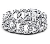 Anillo Pandora Cadena Cubana Pave