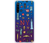 Funda compatible con Xiaomi Redmi Note 8T - Be Unique Funda Gel New York