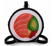 Oh My Pop Maki Bolso-Mochila Sushi, Negro