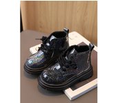 Botas de bebé Botas de moda para niñas Botas cortas con patrón de flujo estrellado para bebé