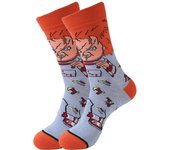 cartoon gamers anime socks men women crew socks Christmas Halloween novelty funny happy crazy street style skate socks