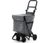 C.A - Carro de la Compra Plegable 48 litros | Carrito Gran Capacidad y 4 Ruedas | Plegable y Fácil de Transportar