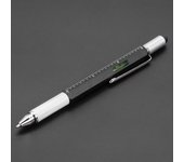6 in 1 Multifunctional Pen Touch Screen Stylus Capacitive Pen with Screwdriver Ruler Levelgauge Refillable Ballpoint Pencil Tool