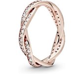 Pandora - Anillo Pandora Plata Rose Circon atado, Viene con embalaje de Caja de Giunte original.