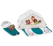 Schleich Horse Club - Accesorios de Acampada con Tienda de Campaña y Saco de Dormir Cómodo