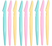 10 Pcs Eyebrow Trimmer Blade Shaver Portable Face Razor Eye Brow Epilation Hair Removal Cutters Safety Razor Woman Makeup
