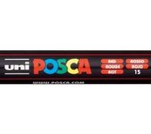 Posca Pc-5m Marcador de Pintura - Punta de Poliester 1.8-2.5mm - Tinta Base Al Agua - Resistente a la Luz - No Permanente - Color Rojo (6 Uds)