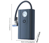Inflador de Neumáticos de Coche Portátil de 12V Compresor de Aire Eléctrico Automático para Motocicleta, Bicicleta Bomba de Inflado con Luz LED