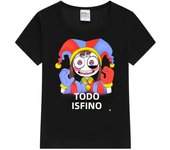 Cute Pomni T-Shirts Children The Amazing Digital Circus Short Sleeve Casual Fashion Printed Boys Girls Tops Spring Summer