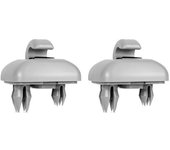 2pcs Car Sun Visor Retainer Hook Buckle Black Gray Beige Fastener Clip Holder Bracket for Audi A6 C5 A4L A6L Q5 Q3 A5 C6
