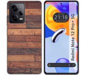 Funda Silicona para Xiaomi Redmi Note 12 Pro+ Plus 5G diseño Madera 03 Dibujos