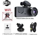 Dash Cam for Car 1080P 3 Channel Video Recorder WIFI APP Dashcam Car DVR Front and Rear View Camera Night Vision car accessory