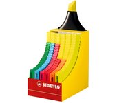 Expositor de carton con forma stabilo boss 120 unidades surtidas 6 colores trazo 2/5mm. stabilo