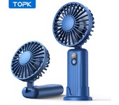 TOPK-Mini-ventilador de Mano para habitación, ventilador de escritorio USB, Personal, recargable, portátil, de refrigeración, plegable, Eléctrico, 5000mAh