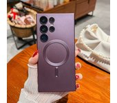 Luxury Magsafe Magnetic Phone Case For Samsung S24 Ultra S23 S22 S21 S25 Note 20 Ultra Plus Soft Bumper  Wireless Charging Cover