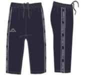 Pantaln corto KAPPA LOGO TAPE DENIL 311556W A00 Negro