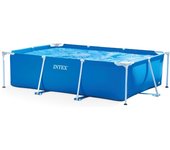 28272-PISCINA rectangular desmontable tubular SMALL FRAME FAMILIAR 200X300X75CM 3834L familiar verano jardin